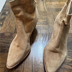 Tan Suede Steve Madden Booties